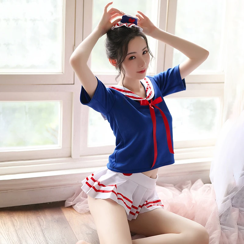 Японская Студенческая форма Эротическое нижнее белье Женская Сексуальная