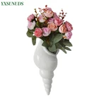 Керамика море раковину ваза для цветов стене висит ваза для гидропоники домашний декор Гостиная фон Настенный декор рукоделие Прямая поставка