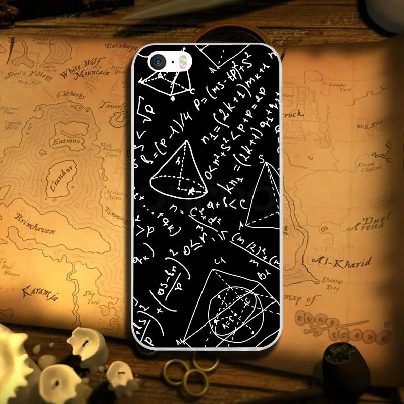 Image 8 Математические формулы Типографика Coque для iPhone 7 8 PLUS 6S X XR XS Max 5 6 5s SE 6PLUS Силиконовый Мягкий Прозрачный Силикон ТПУ чехлы для телефонов - Цвет: Image 8