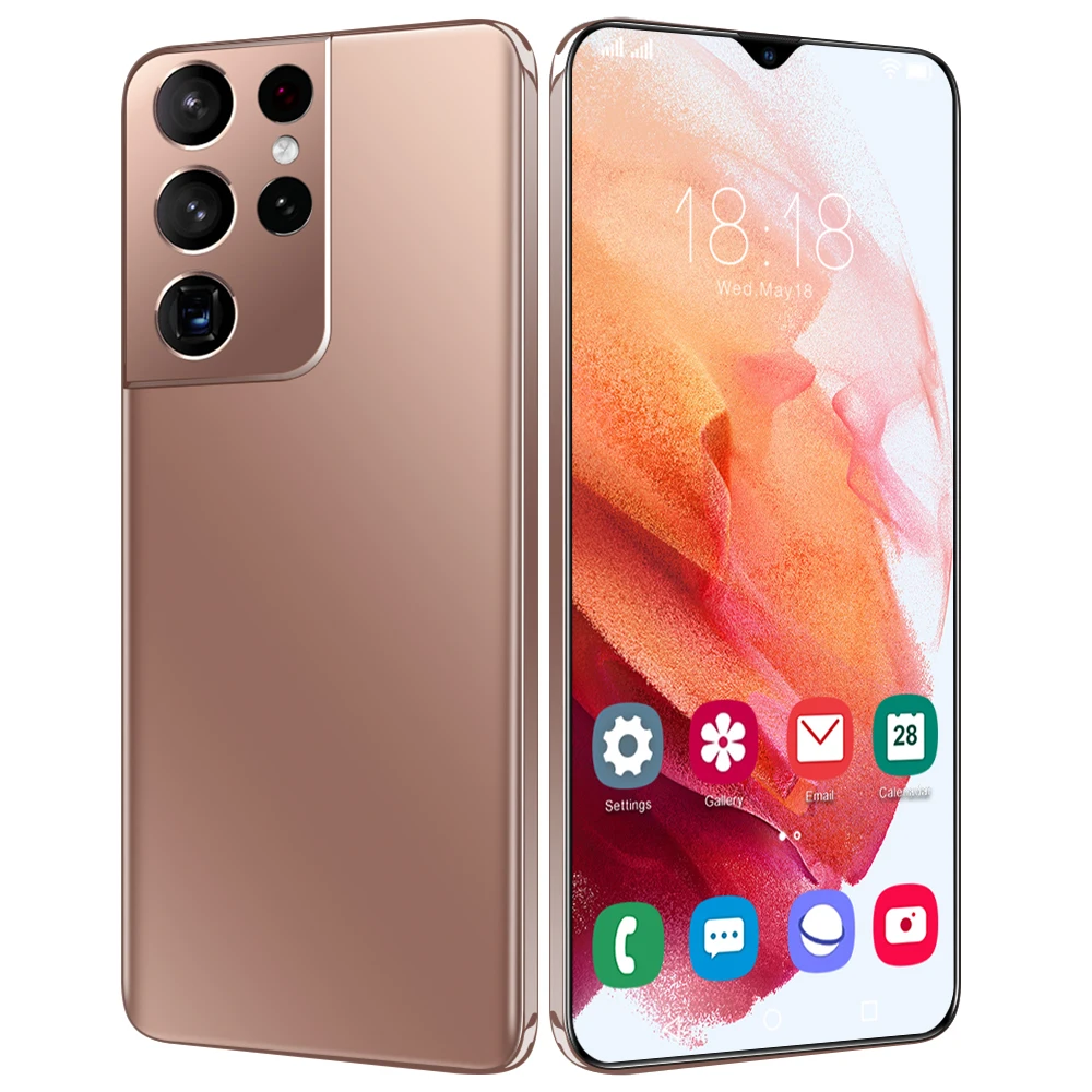 

New Arrival S21 Ultra 6.7 Inch 10 core Smartphone 16GB 512GB 32MP+50MP Camera 6800Amh Android 11 Cell Phone