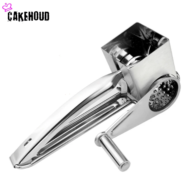 

CAKEHOUD Hand Rotary Cheese Butter Grater Stainless Steel Nut Food Grinder Baby Food Tools Vegetable Fruit Peeler Kitchen Tool