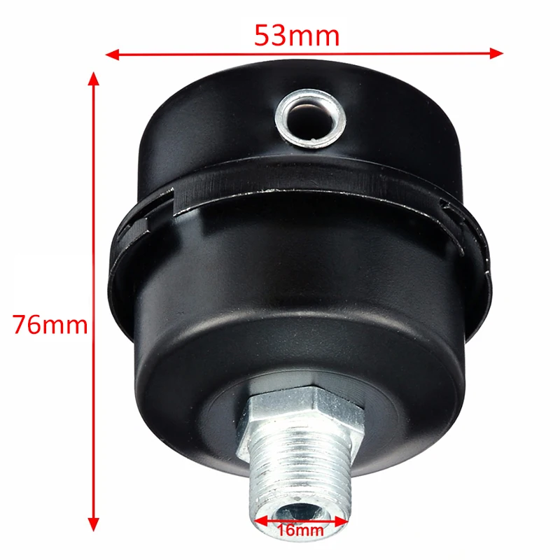 1 шт. 5/8 &quotвоздушный компрессор Впускной фильтр 16 мм резьба металлический шум