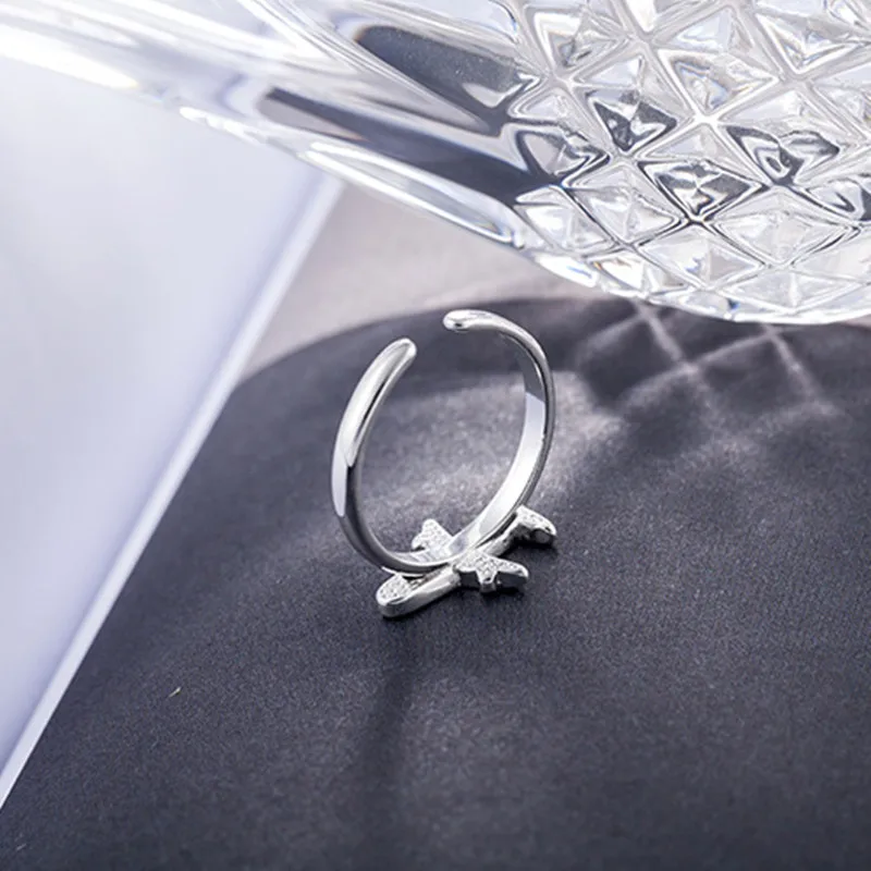 MKENDN серебряное ювелирное изделие модные черные кольца для женщин бижутерия