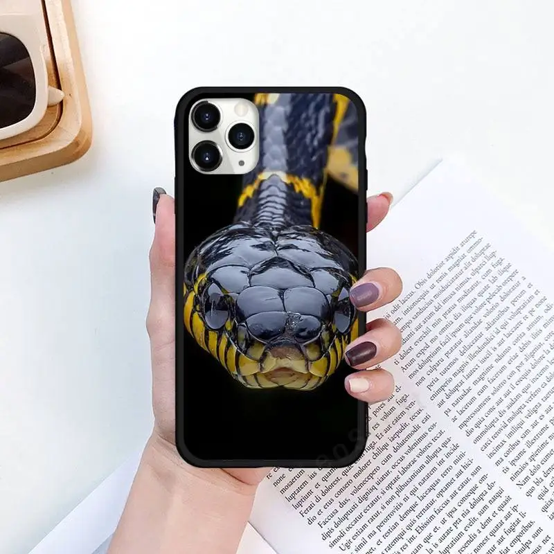 

Snake cool animal Phone Case for iPhone 11 12 pro XS MAX 8 7 6 6S Plus X 5S SE 2020 XR Luxury brand shell funda coque
