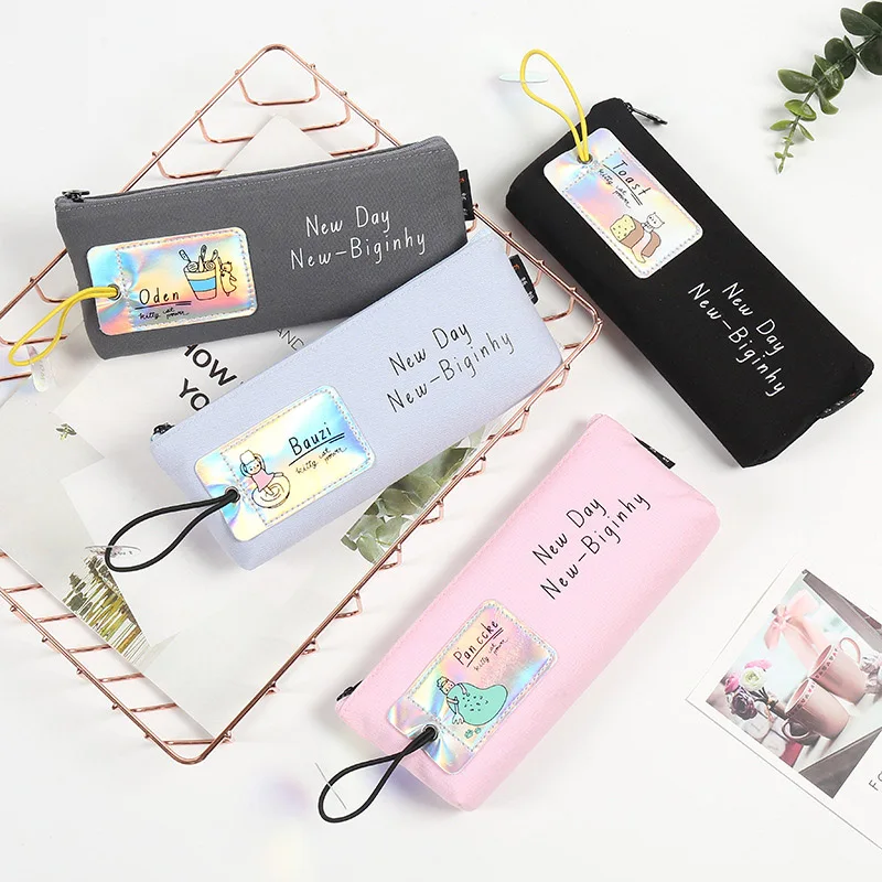 Kawaii мультяшная ручка милый портативный пенал вместительный для девочек подарки