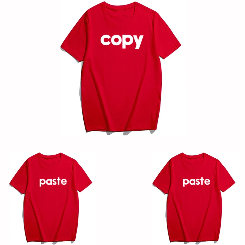 Ropa a juego para la familia, camiseta de pasta de copia para mam&aacute;, hija, hijo, apariencia familiar, padre, beb&eacute;, Pelele de verano con letras, trajes para ni&ntilde;os-1