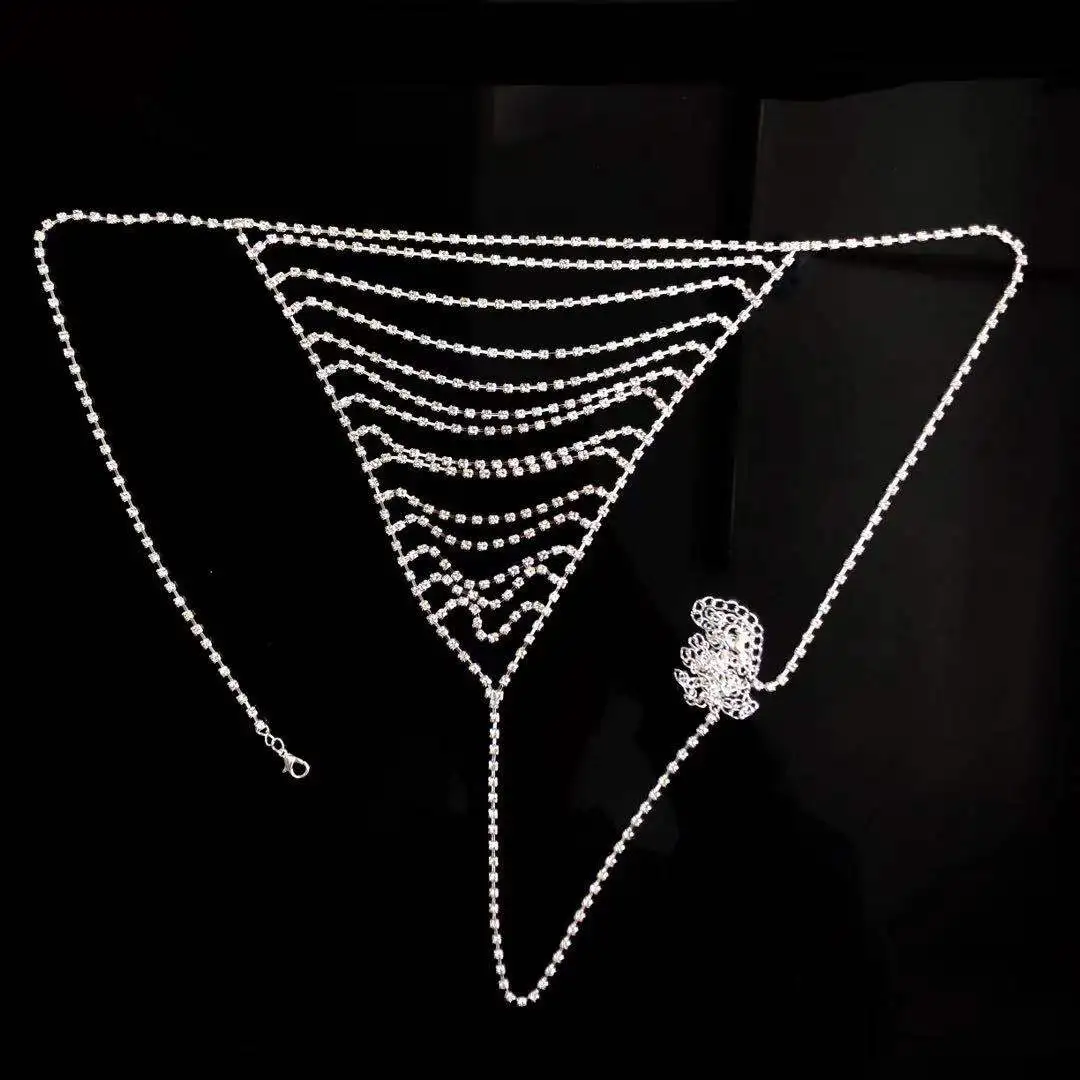 Европейские и американские женские модные трендовые пикантные стразы на цепочке