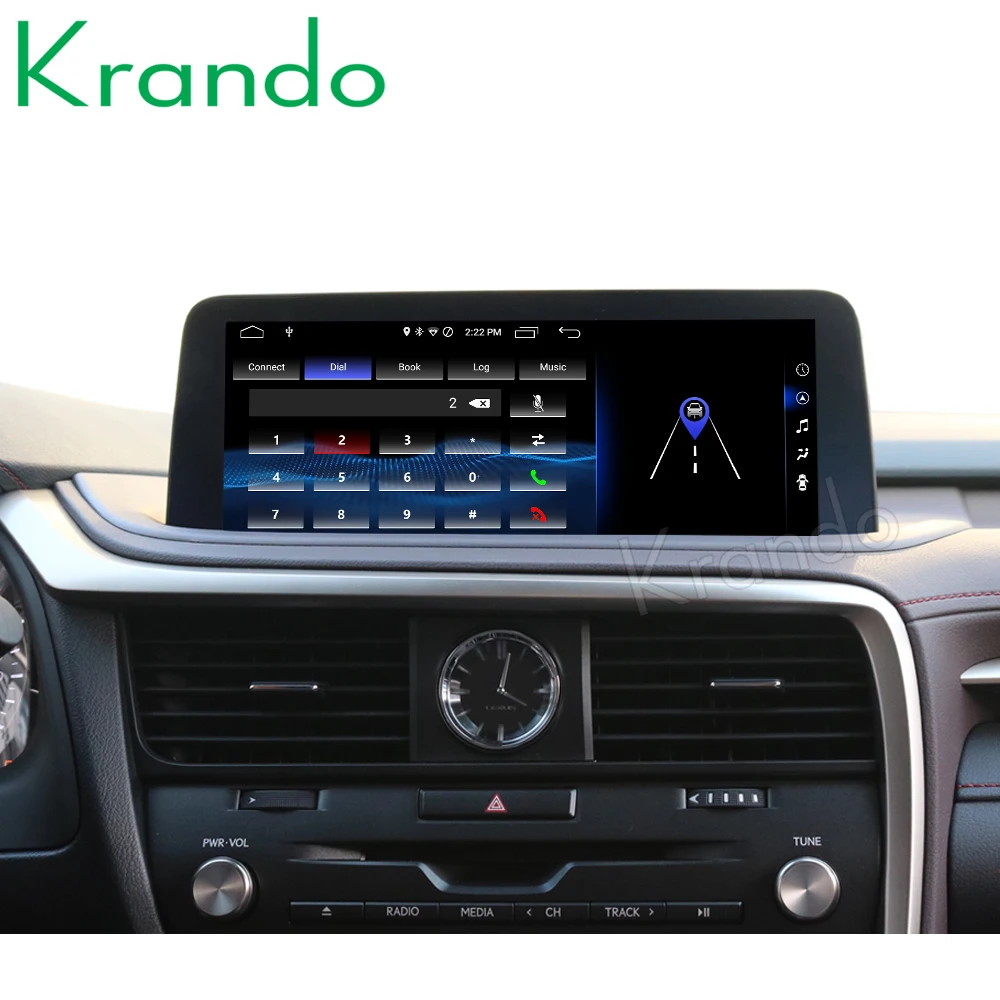 krando 12.3 inch Android 8.1 8 Core 4+64G Car radio audio GPS Multimedia Player for Lexus RX 200T 450H 2015 2016 2017 2018 | Автомобили и