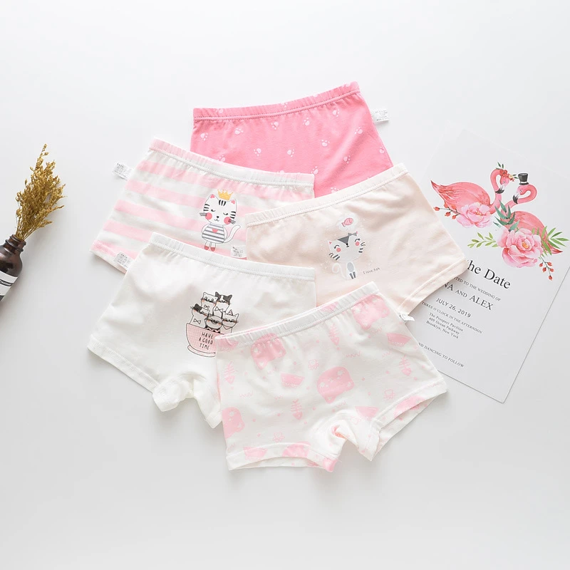5 шт./лот Трусы Нижнее белье Хлопковые детские трусики Детские трусы боксеры с