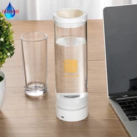 portable healthy anti aging hydrogen rich generator water bottle h2 ionizer spepem alkaline glass cup 600ml usb rechargeable