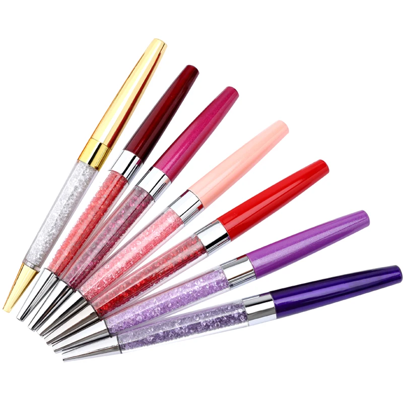 1 шт. офисная металлическая гелевая ручка подпись со стразами алмазная