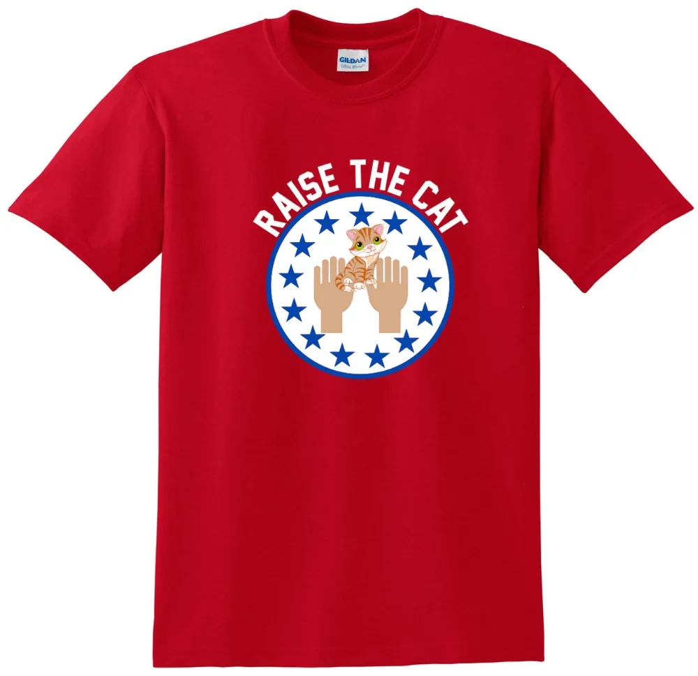 Новая мужская футболка модная Simmons Joel Embiid Trust the Process &quotRaise Cat&quot трикотажная |