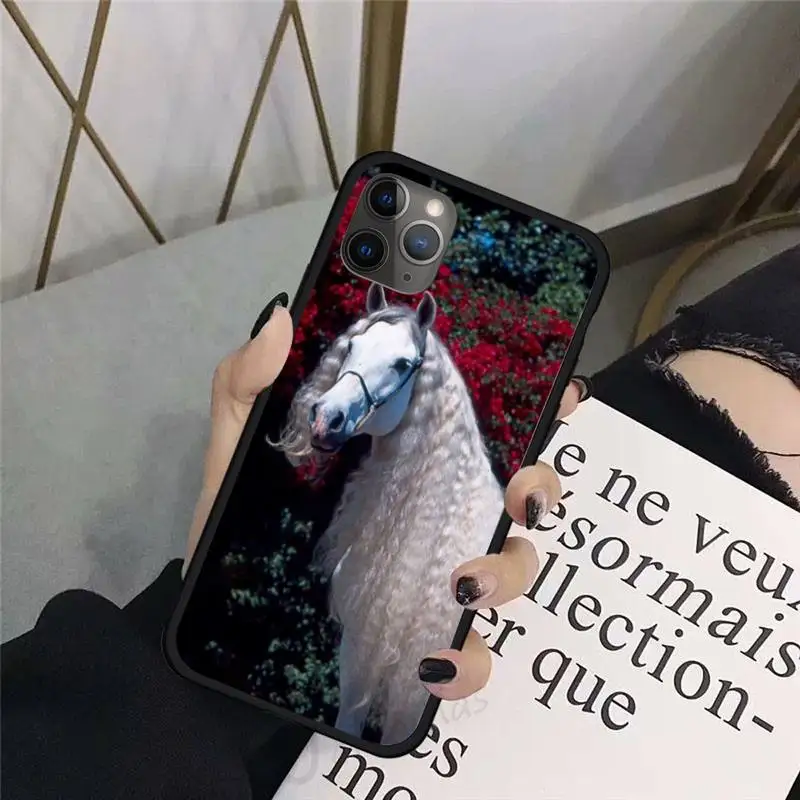 

Horse Animal Running cool Phone Case For iphone 8 11 12 Redmi note 8 9 s huawei p 30 pro lite plus cover shell funda