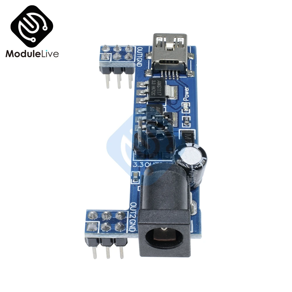 Макетная плата MB102 1 шт. модуль питания с мини USB 3 В 5 для без пайки|Импульсный