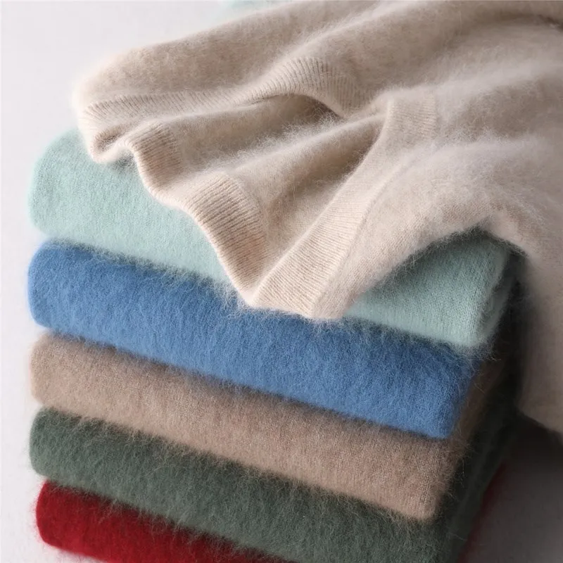 100% норковый кашемировый свитер мужской джемпер сезон осень-зима 2021 теплая одежда