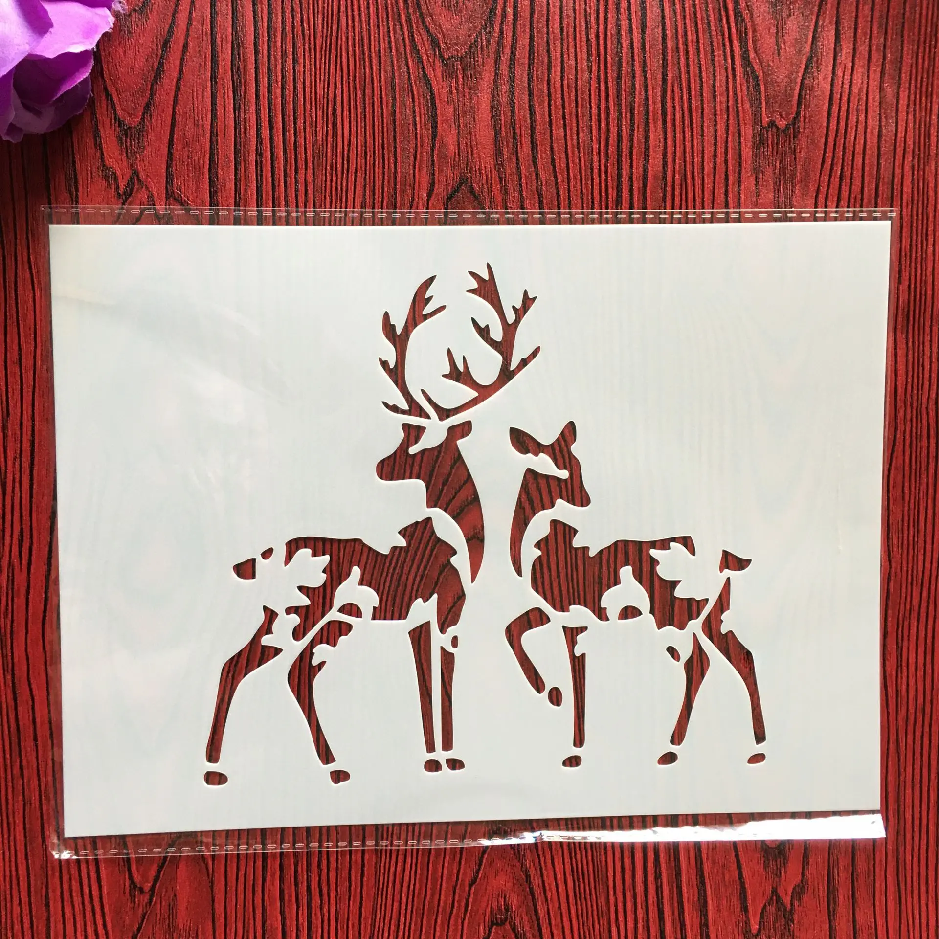 

A4 29 * 21cm Sika Deer DIY Stencils Wall Painting Scrapbook Coloring Embossing Album Decorative Paper Card Template