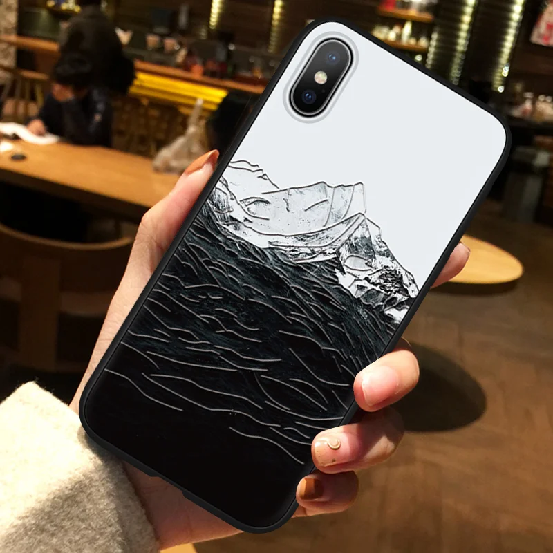 bheishan 3D чехол с тиснением для iPhone XS Max XR X 8 7 6 Plus 5 TPU для Oneplus 7 Pro 6T 5 T Capas для Motorola Moto G6 Play G5 G5S Plus чехол s - Цвет: bheishan