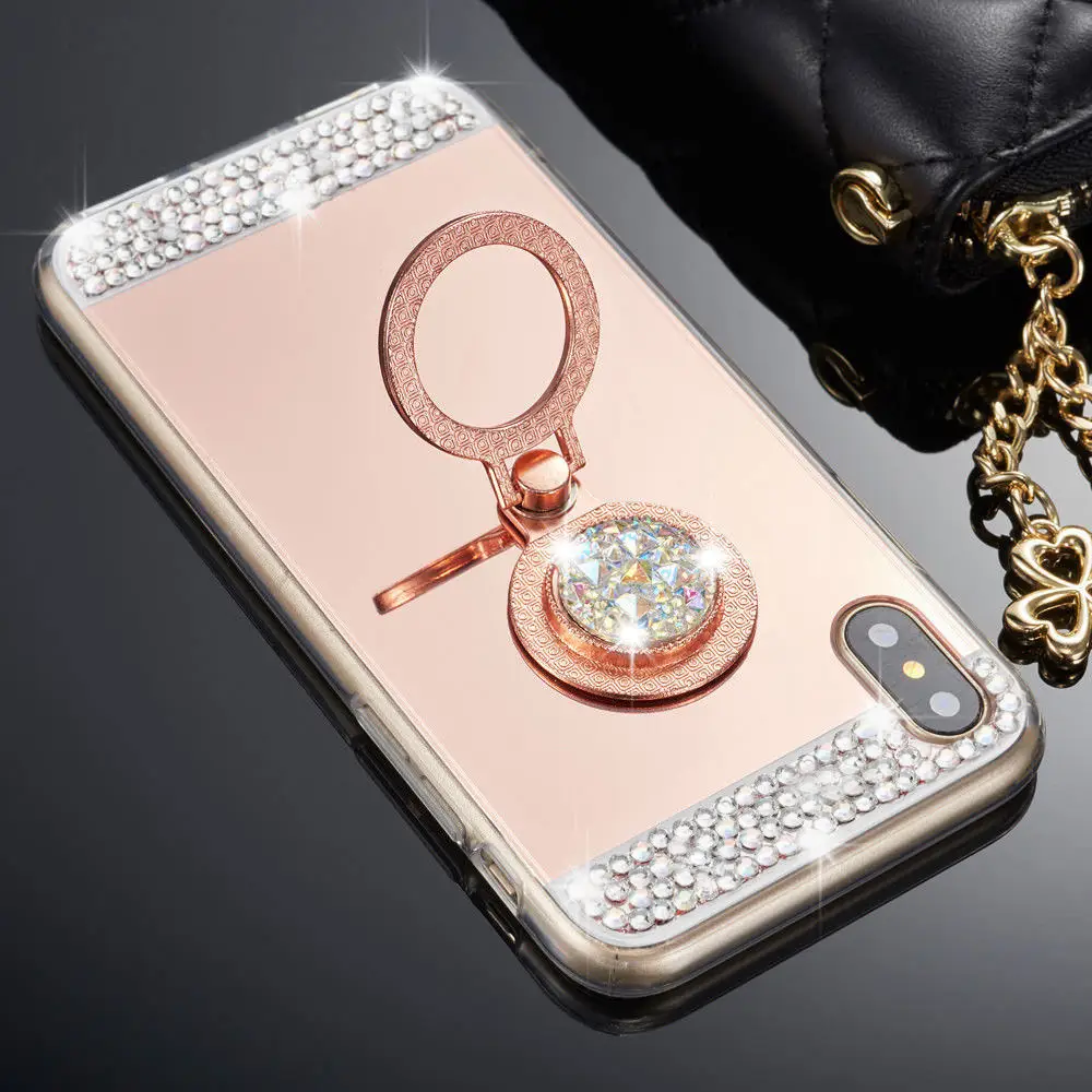 LAPOPNUT роскошный блестящий зеркальный чехол со стразами для HUAWEI P8 Lite 2017 P30 Nova 4e P20 Pro