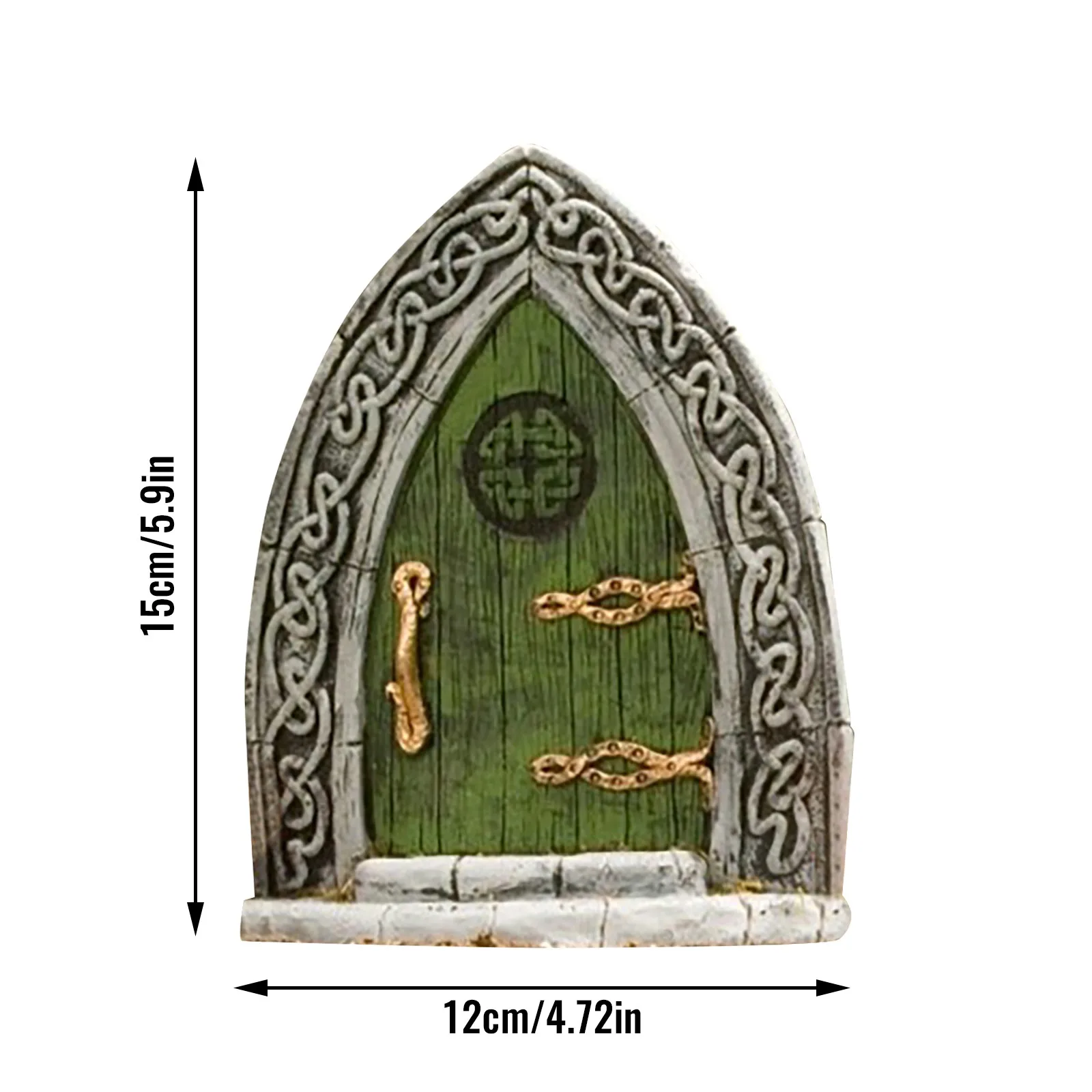 

Miniature Fairy Gnome Window Door Elf Home for Yard Art Garden Sculpture Statues Decor Outdoor Fairy Garden decoration