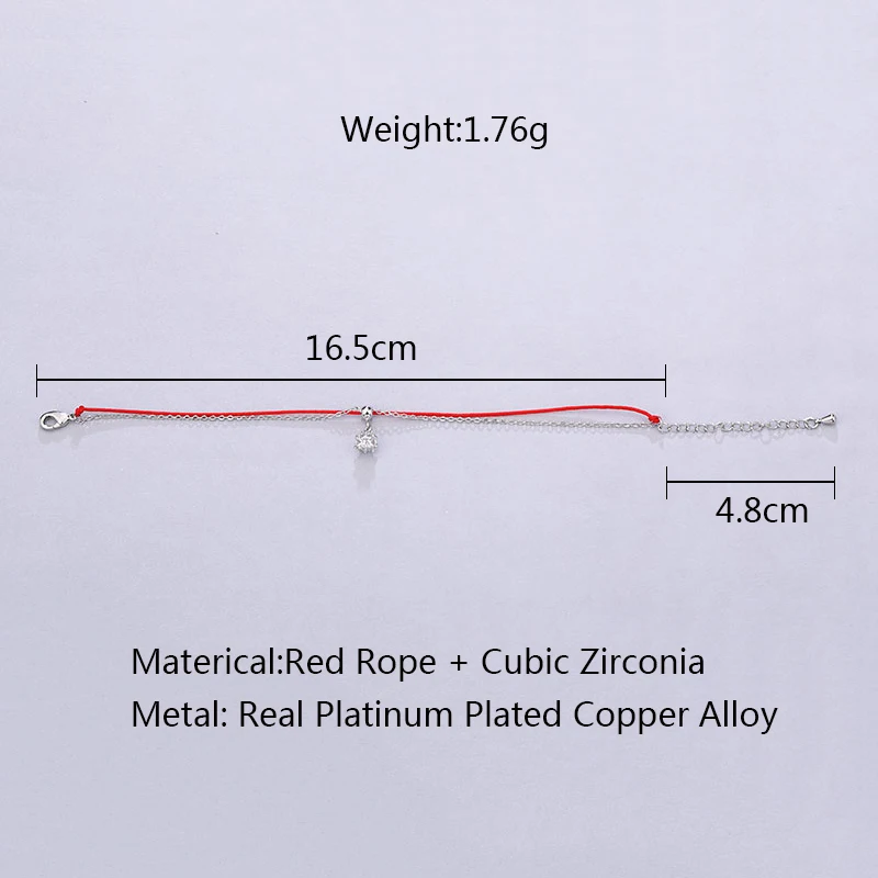 MAIKALE браслеты из красной веревки для женщин красная цепочка очаровательный