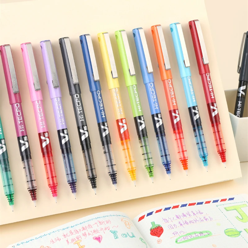

Japan PILOT BX-V5 0.5mm V7 0.7mm Straight Pen Large Capacity Color Ink Gel Pen Cute Stationary School Supplies