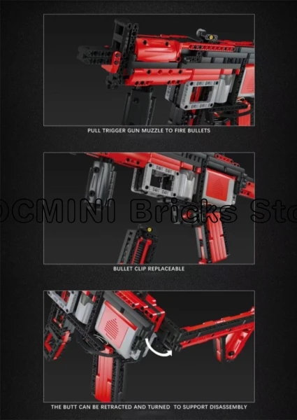 Креативный электрический запуск Warfront MP5 большой ананас строительный блок модель