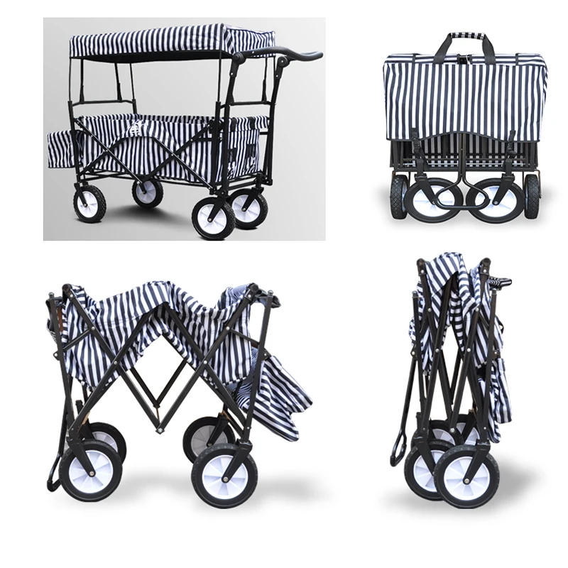 Походная Тележка для кемпинга на открытом воздухе с регулируемой ручкой