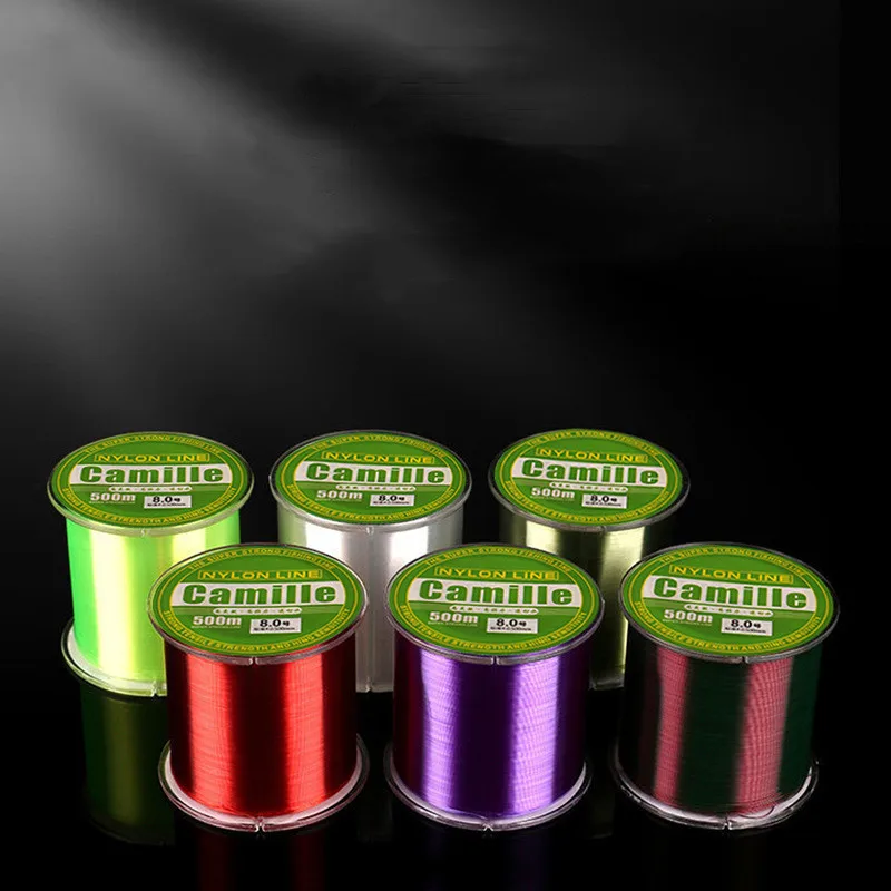 Сверхпрочная рыболовная леска 500 м китайская однонитевая нейлоновая для