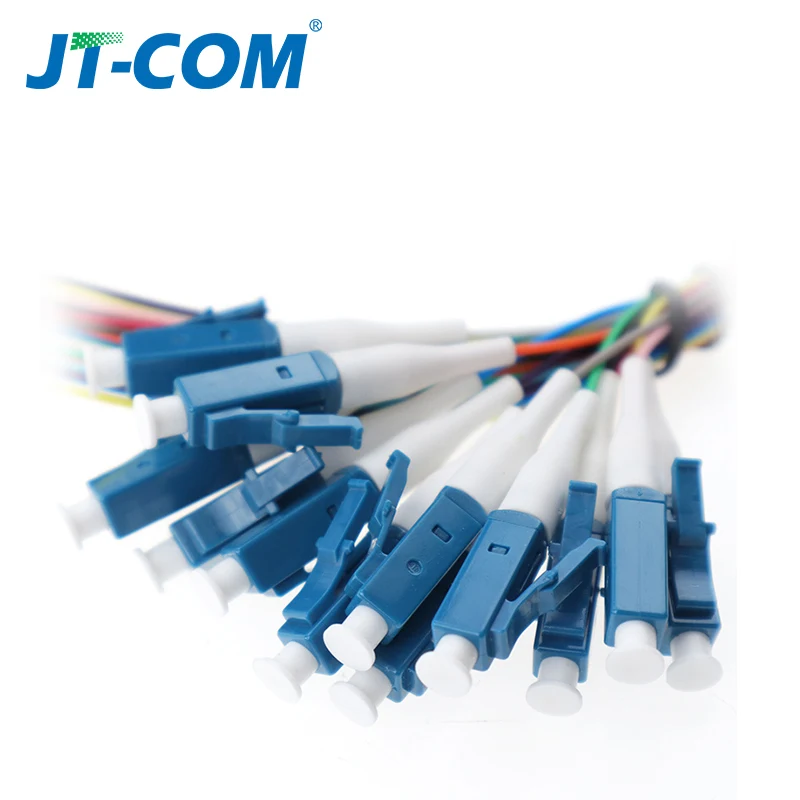 12 видов цветов LC/UPC Pigtail SM(9/125) волоконно оптический патч корд/Pigtail 1 м fanout Волоконно