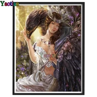 diy diamond painting cartoon princess and eagle mosaic cross stitch 3d embroidery diamond round square stones can be mysterious