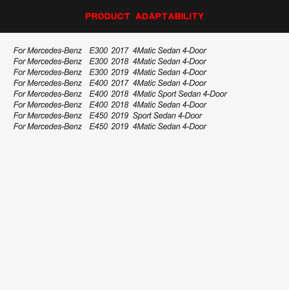 Полипропиленовый диффузор заднего бампера для Mercedes Benz E Class W213 Sport Sedan 2017-2019 задний