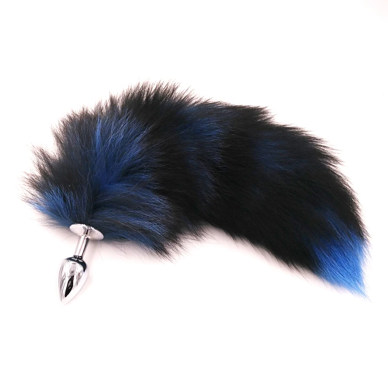 Fox Tails With Metal Anal Plug Sex Toys Butt Games Cosplay Role Play Toy Real Tail | Красота и здоровье