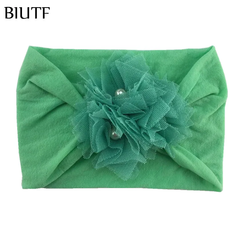 Детский тюрбан для ушей 20 шт./лот эластичная мягкая широкая нейлоновая повязка на