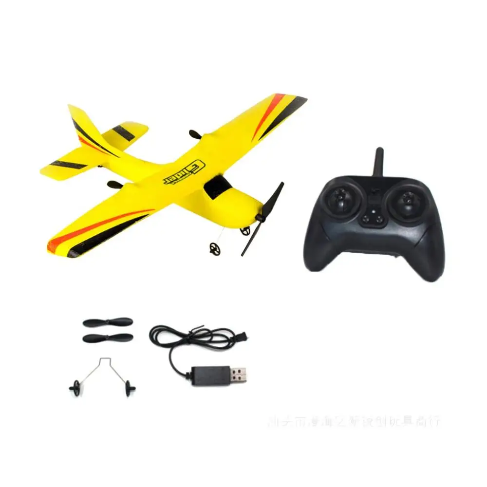 Цвет: желтый DIY Z50 EPP пена 2,4 г RC самолет игрушки открытый Летающий метательный планер инерционный ручной запуск модель самолета светильник игрушки для детей подарок - Цвет: Цвет: желтый