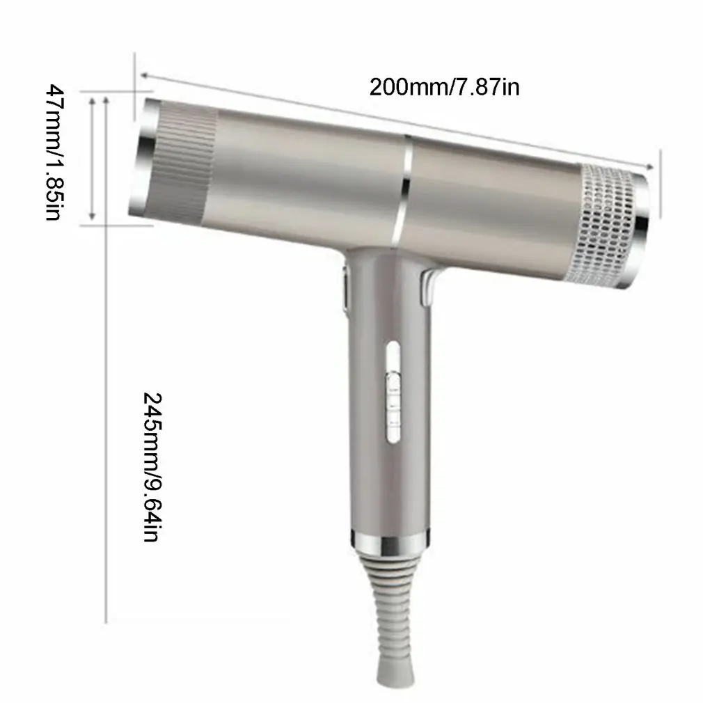 

Household Mute Negative Ion Hair Dryer Overheating Protection Low Noise Blowing Styling Tool Hair Dryer