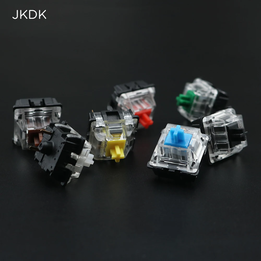 7 шт./упак. Gateron прозрачная крышка черный базовый переключатель MX для механической