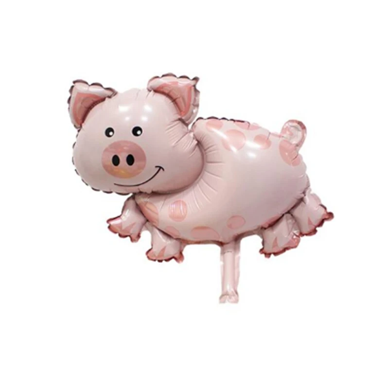 16inch QS pig Воздушные шарики в виде животных прогулочная Розовая Свинья голова ребенок душ сувениры globos ферма День Рождения украшения Дети и взрослые - Цвет: 16inch QS pig