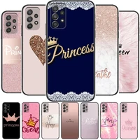 2021 princess and queen phone case hull for samsung galaxy a70 a50 a51 a71 a52 a40 a30 a31 a90 a20e 5g s black shell art cell co