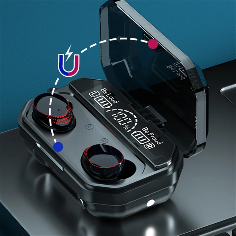 Беспроводные наушники TWS A18 Bluetooth-совместимые спортивные стереонаушники HiFi 9D с