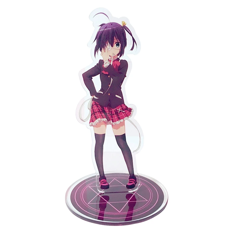 

15cm Anime Chu-2/Chuunibyou Demo Koi Ga Shitai Chu-2 Rikka Takanashi Acrylic Desk Stand Figure Model Double-side Desktop Decor