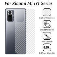 3d transparent carbon fiber protector for xiaomi mi 11t series phone back cover protective film for xiaomi mi 11t11t prolite