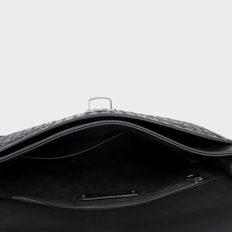 Роскошный мужской кошелек YILINSA из воловьей кожи модная тканая Мужская сумка на