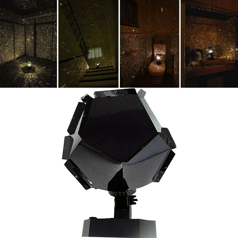 

LED Projection Lamp True Color Rotating Play Starry Sky Projection Lights Bedroom Stars Romantic Starry Lights USB Type Lamp NDS