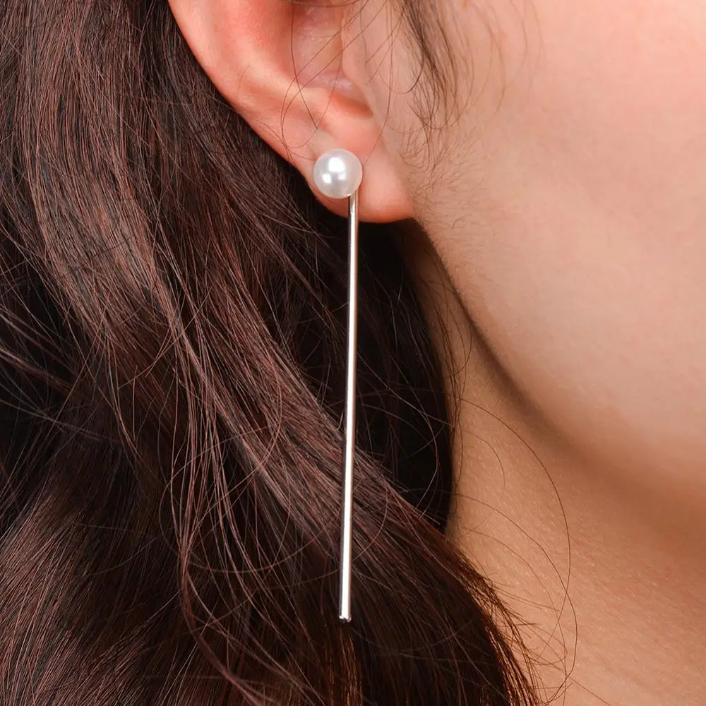 Модные треугольные длинные серьги в форме сердца цепочки с кисточками