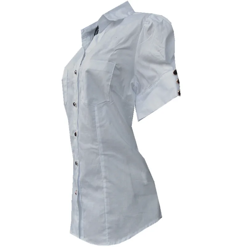 Shirts for teenage girls Girls White Blouse Spring Summer Tops School Uniforms Shirt Short-Sleeve Children Clothing blusa | Мать и