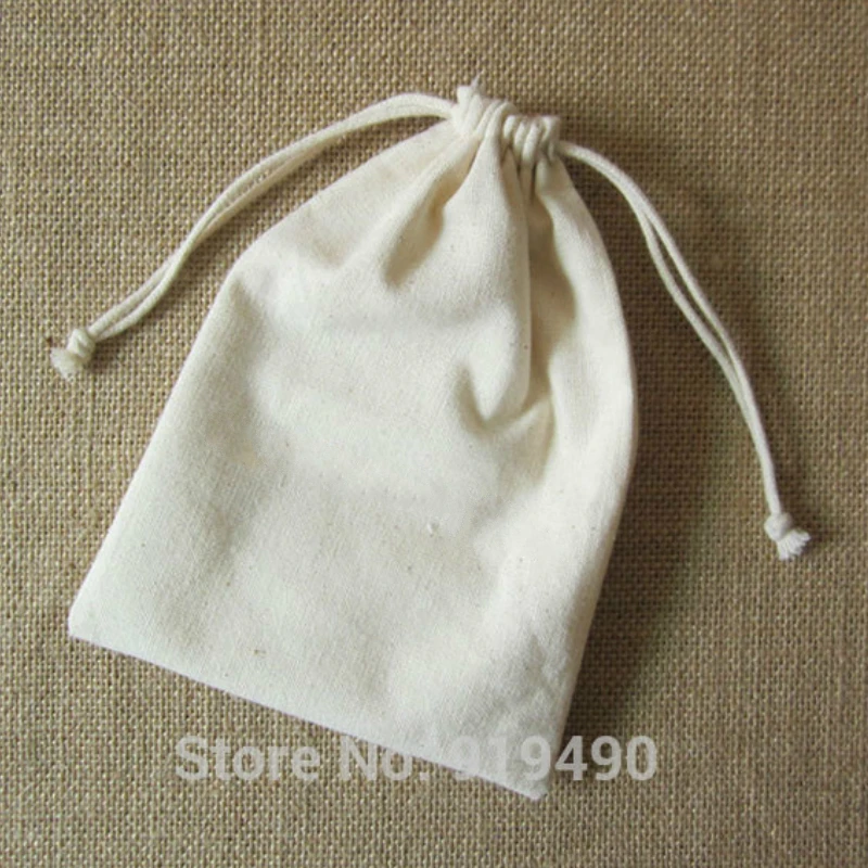 20 шт хлопок холст Упаковка подарочные пакеты ювелирные изделия косметический