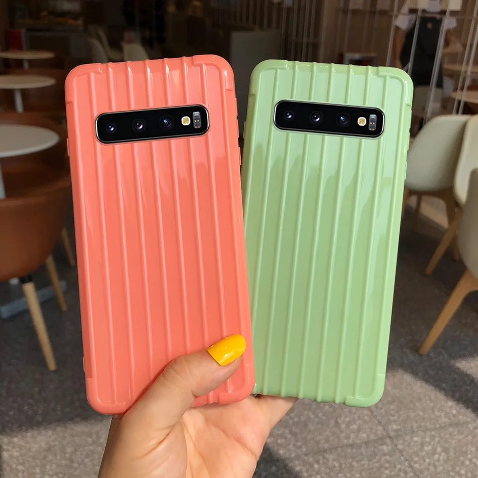 Матовый Силиконовый чехол для Samsung Galaxy S10 S10E S10Plus задняя крышка телефона цветной