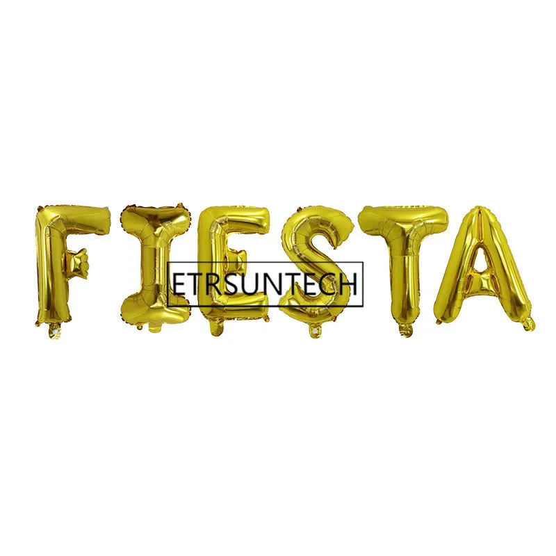 

100sets Mexican Party FIESTA Decorations Banner Balloon Hawaii Summer Aluminium Foil Helium Balloon