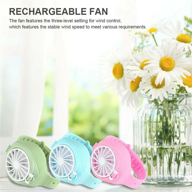 Fan Watch Handheld Small Appliances Creative Air Conditioning Mini Lazy | Бытовая техника