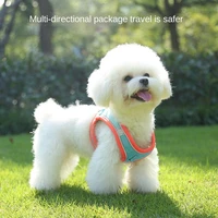 new product pet accessories chest harness reflective dog leash set suede outdoor dog walking rope pet supplies